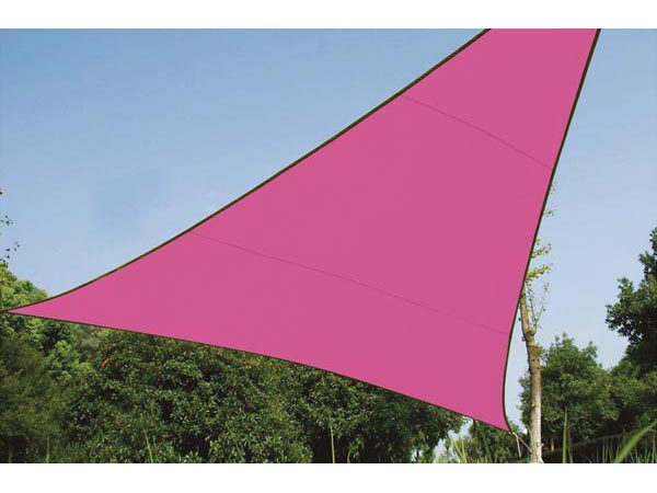 Vela de Sombra - Triângulo - 5x5x5m - Cor: Fucsia