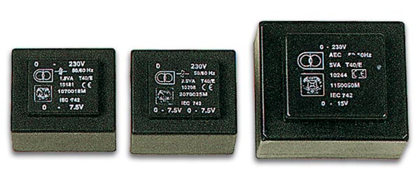 Transformador Encapsulado 5va 2 X 9v / 2 X 0.278a
