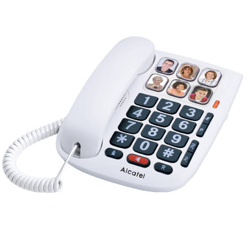 Telefone C/fio  Alcatel Tmax  10 Teclas Grandes
