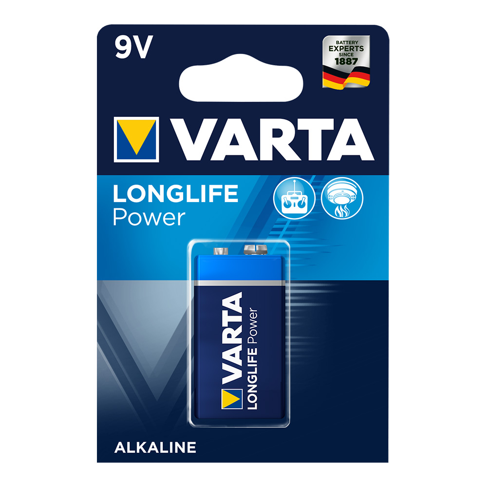 Varta Batterie Longlife Power (High Energy) 9v  Block   1st.