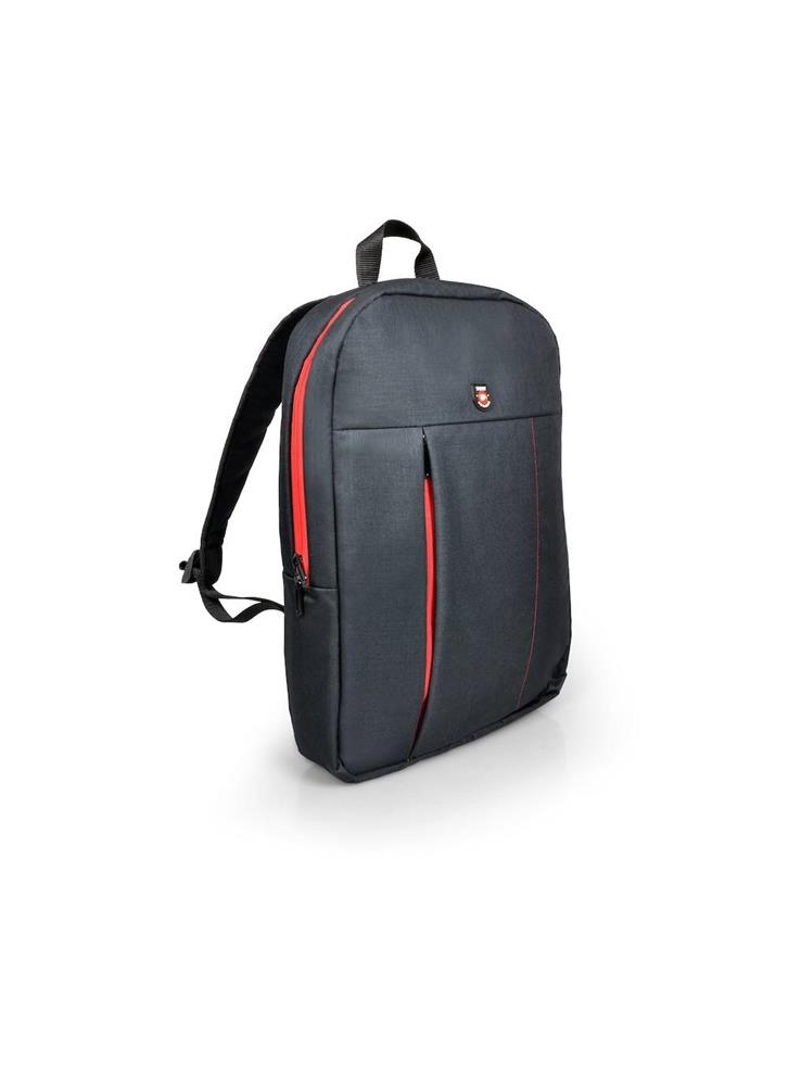 Port Designs Portland Backpack Black  Red Linen  Polyester