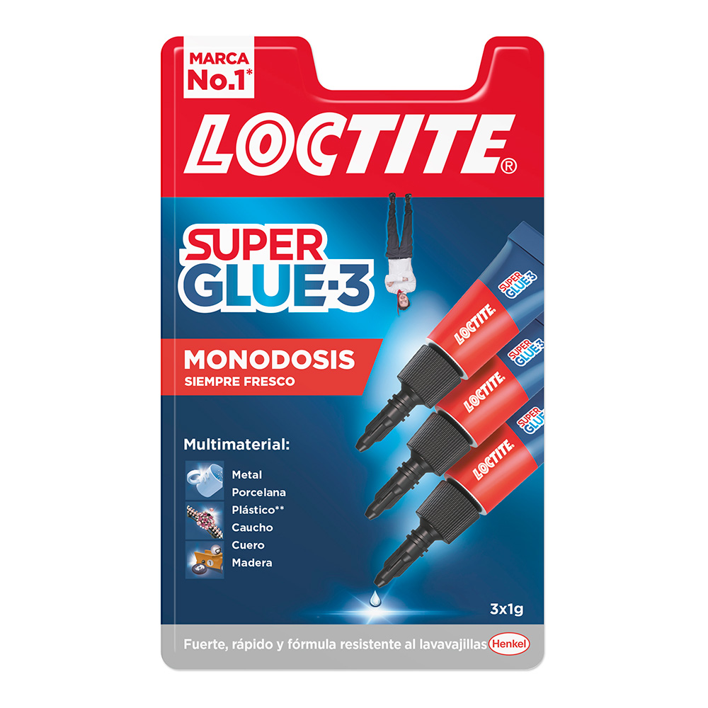 Adhesivo Instantaneo Super Glue-3x1gr. Monodosis Loctite 2640065