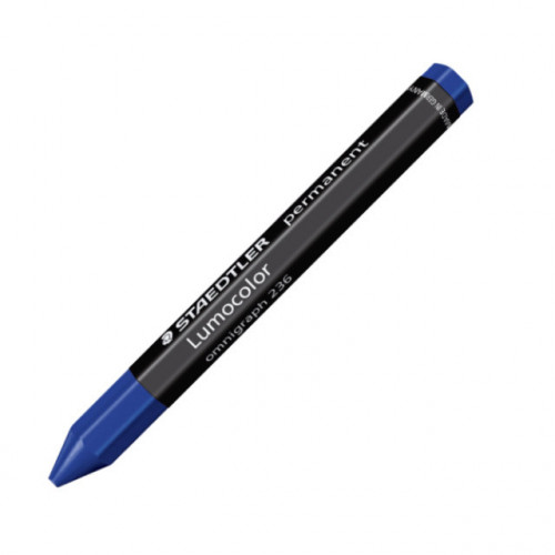 Lápis Cera 12mm Azul Staedtler Lumocolor