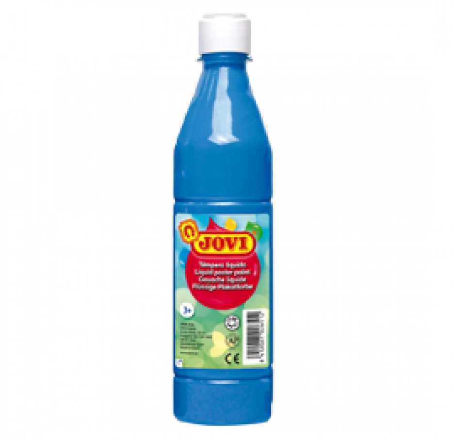 Botella Témpera Líquida 500 Ml - Azul Cyan Jovi 50621