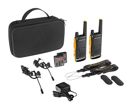 Motorola Talkabout T82 Extreme Twin Pack Two-Way Radio 16 Channels Black  Orange