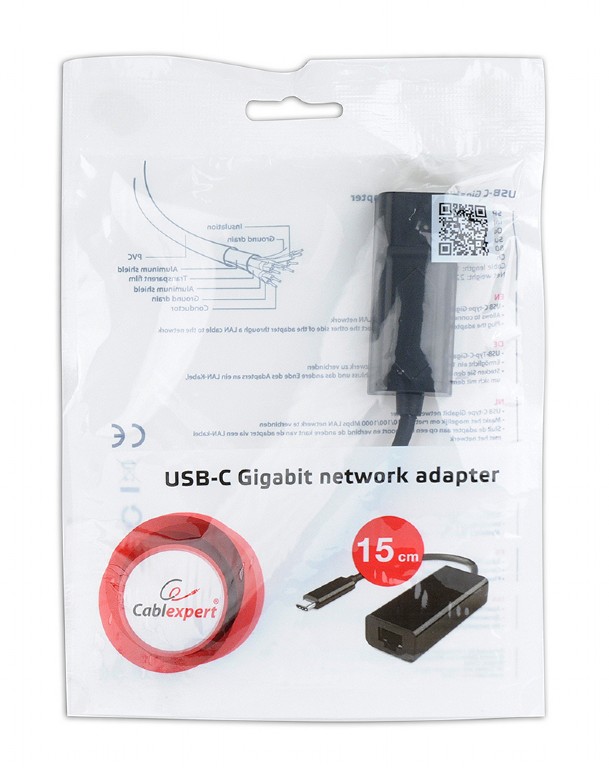 Adaptador Gembird Usb-C Gigabit Network