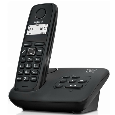 Gigaset Wireless Phone Al117a Black (S30852-H2826-D201)