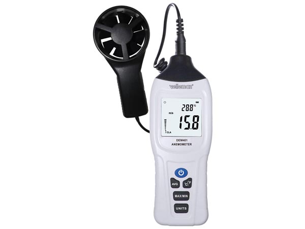 Termômetro-Anemómetro Digital