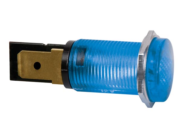 14mm Indicador/Sinalizador de Painel 12v Azul