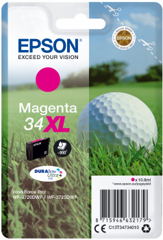 Tinteiros Epson Magenta Serie 34xl Wf-3720/3725 -.