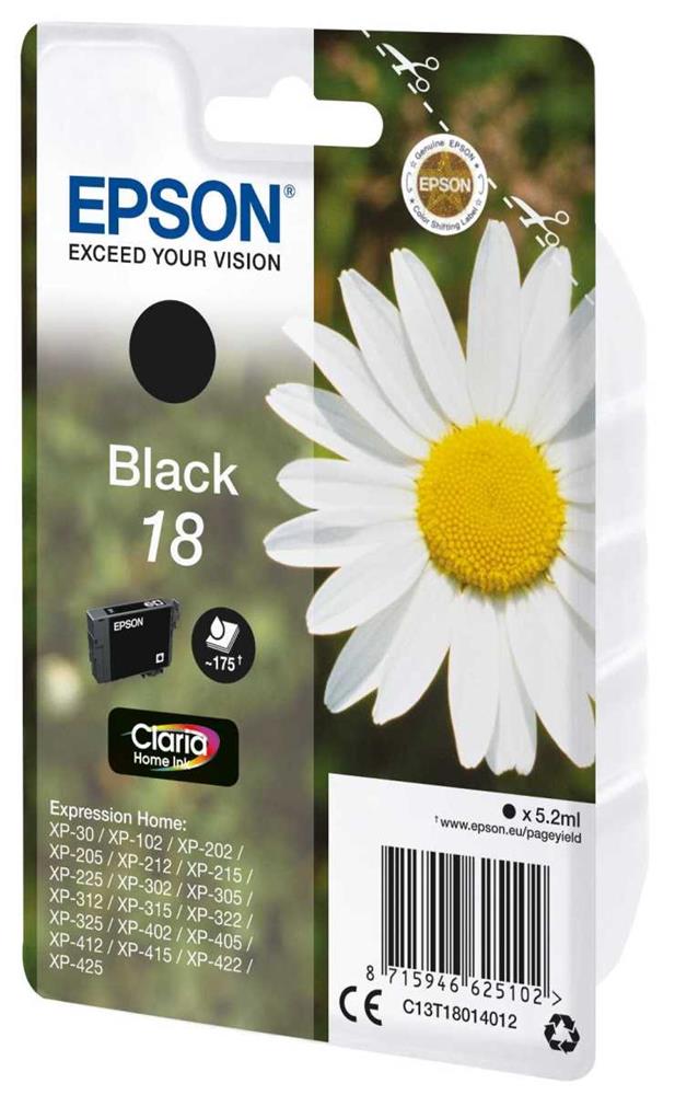 Tinteiro Serie 18 XP-102/205/305/405 Preto EPSON