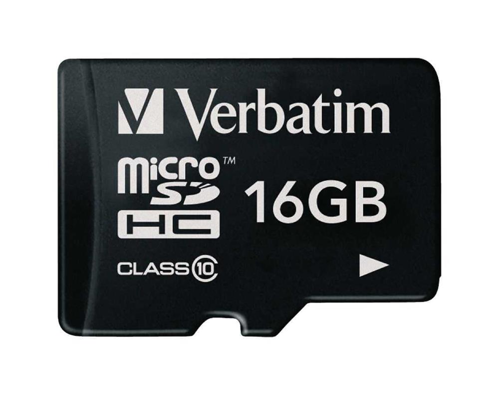 Sd Microsd Card  16gb Verbatim Sdhc Premium Class 10 Retail