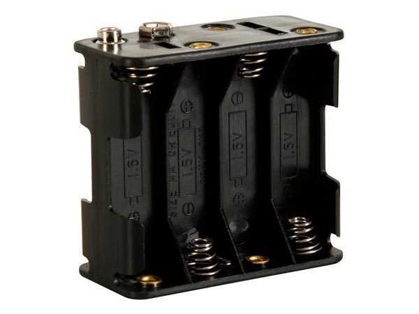 Battery Holder For 8 X Aa-Cell (With Snap Terminals)