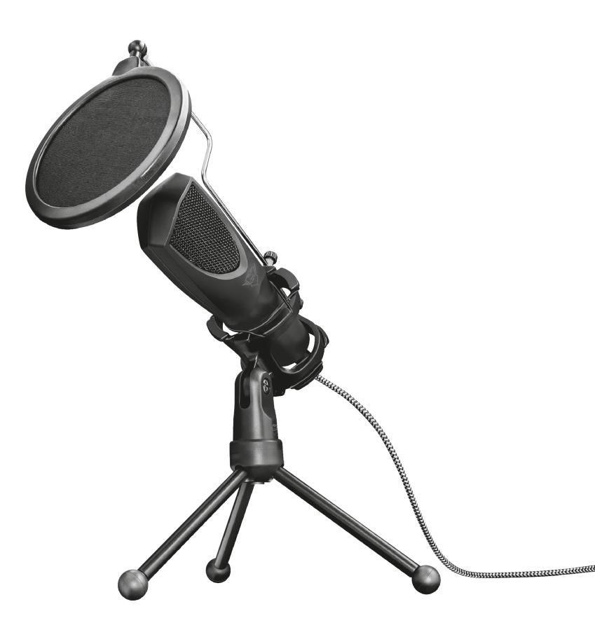 Trust Gxt 232 Mantis Pc Microphone Black