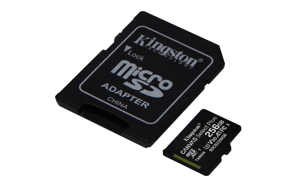 Kingston 256gb Microsdxc Canvas Select Plus Class10 Uhs-I + Adaptador - Sdcs2/256gb