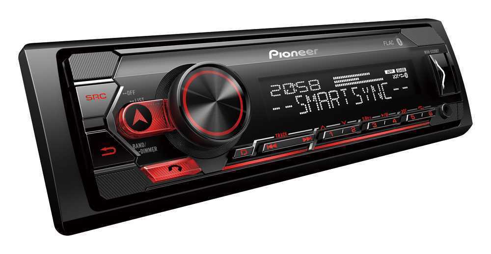 Pioneer Auto Radio Rds Bluetooth Usb Ilum Vermelha