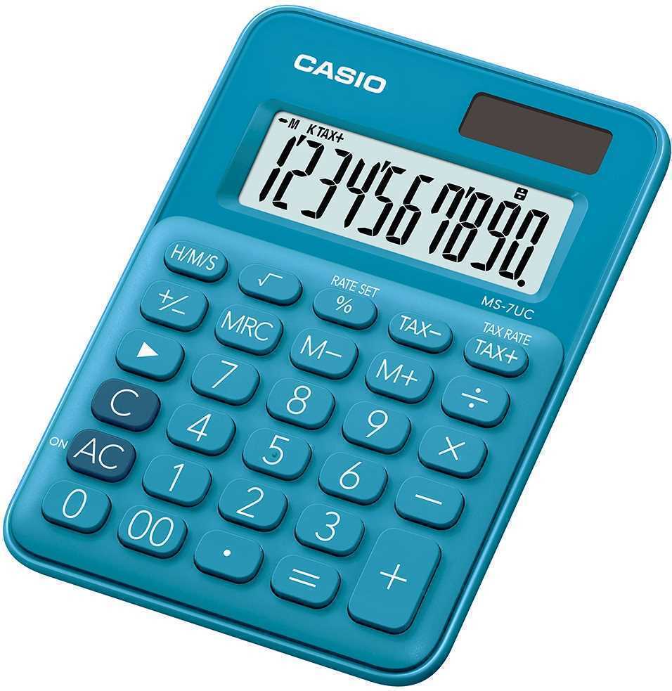 Calculadora Casio Ms-7uc/ Azul