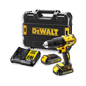 Dewalt Dcd777s2t-Qw Drill Keyless Black Yellow 17.