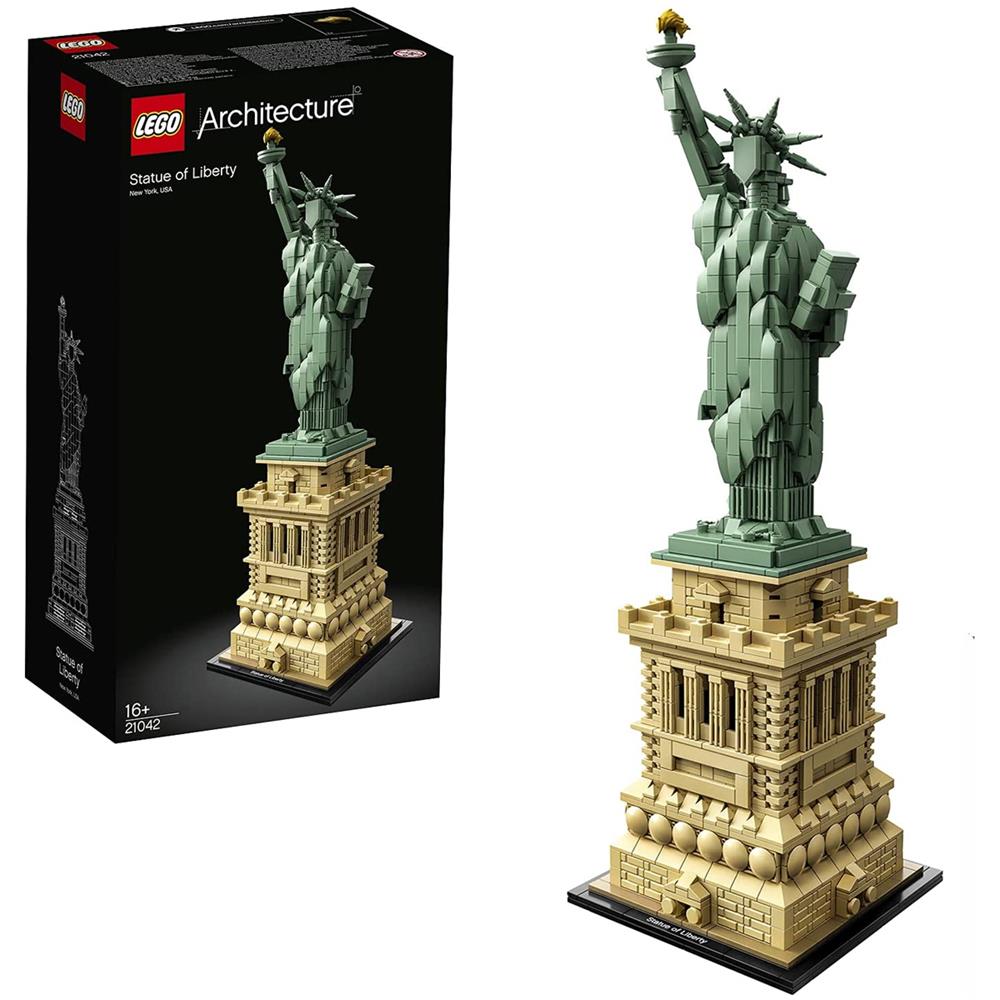 Lego Architecture: Estátua da Liberdade  Idades 16+  1685 Peças  Item 21042