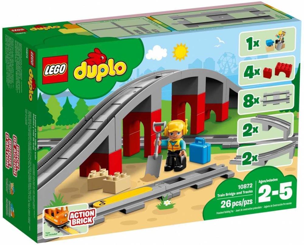 Lego Duplo Eisenbahnbrücke Und Schienen               10872
