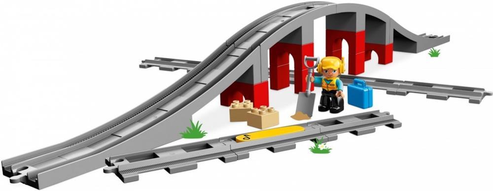 Lego Duplo Eisenbahnbrücke Und Schienen               10872