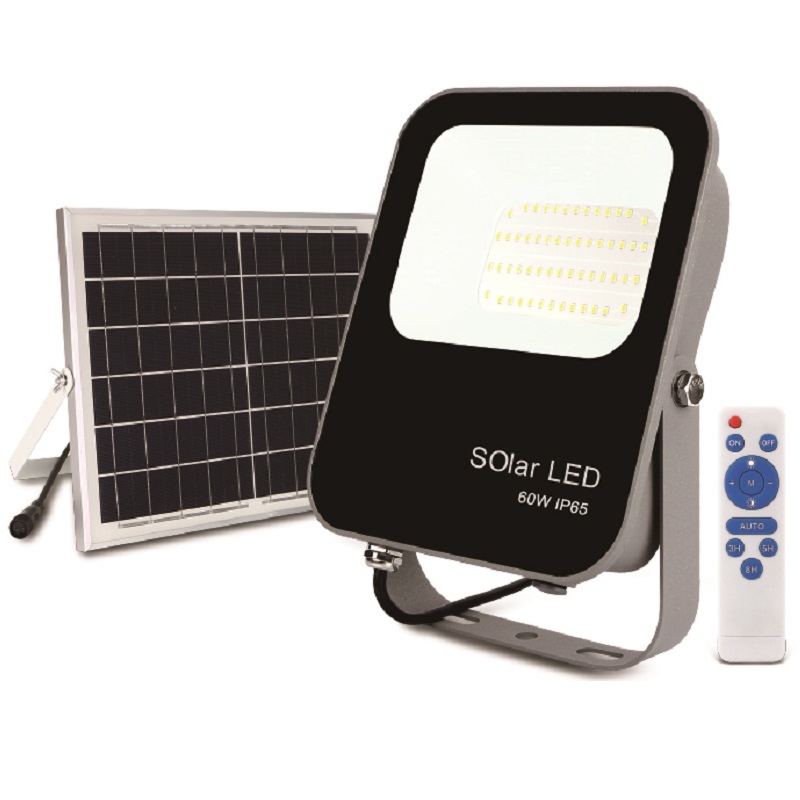 Projetor LED Solar C/Comando 60w 6500k