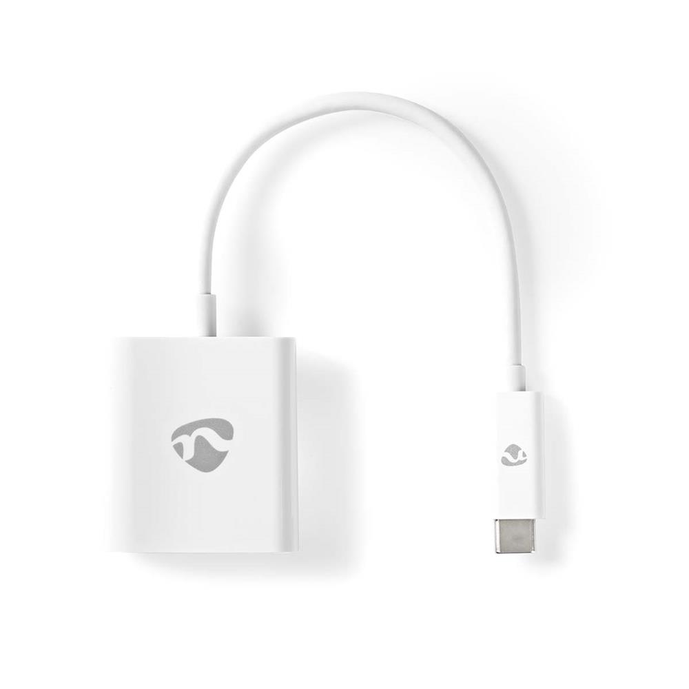 Cable adaptador Nedis USB-C macho / USB-A hembra + USB-C hembra +