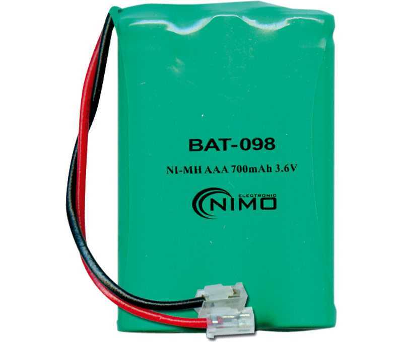 Pack de Baterias para Telefone 3.6v 700mah Ni-Mh