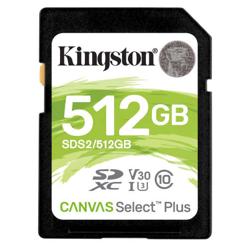 Kingston 512gb Sd Canvas Select Plus Class10 U3 - Sds2/512gb