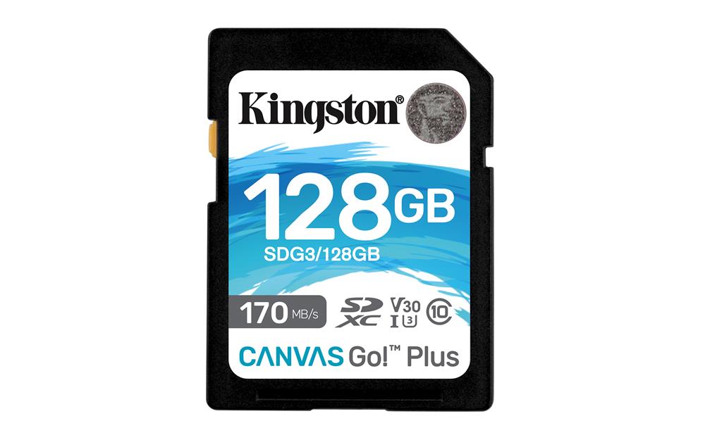 Kingston Canvas Go! Plus C10 Uhs-I U3 V30 Sdxc 128gb Sdg3/128gb