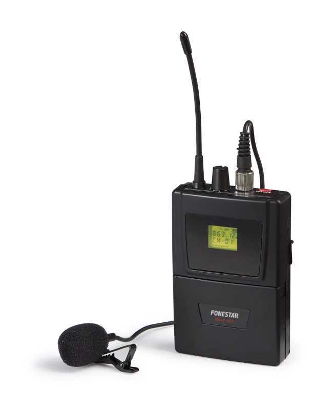 Microfone Sem Fios Portátil Uhf. 32 Frequências Selecionáveis 570-582 Mhz.