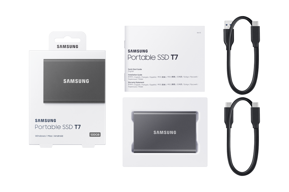 Samsung Portable SSD T7 500 Gb Grey
