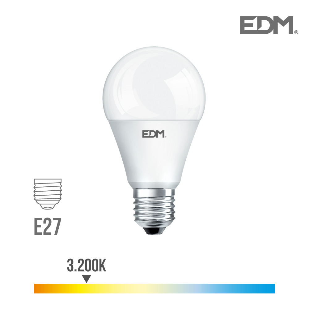Lampada Standard Led E27 7w 580 Lm 3200k Luz Quen.