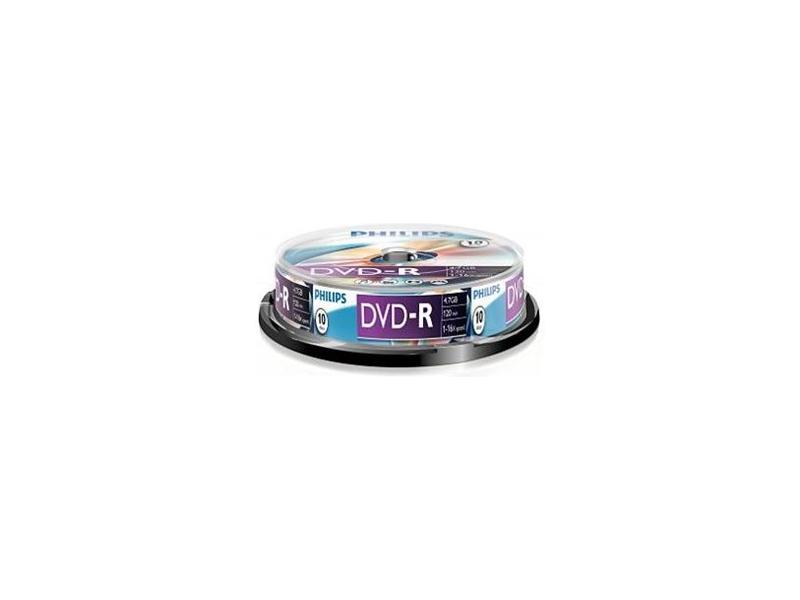 Philips  Dvd-R 4,7gb 16x Sp (10)