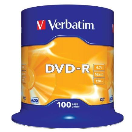 Dvd-R Verbatim Advanced Azo 16x/ Tarrina-100uds