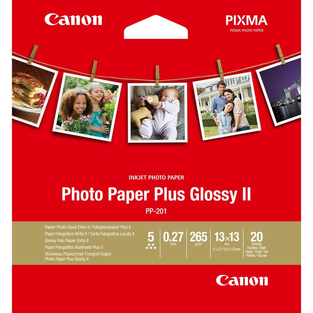 Canon PP-201 13x13 cm 20 Folhas Papel Fotográfico