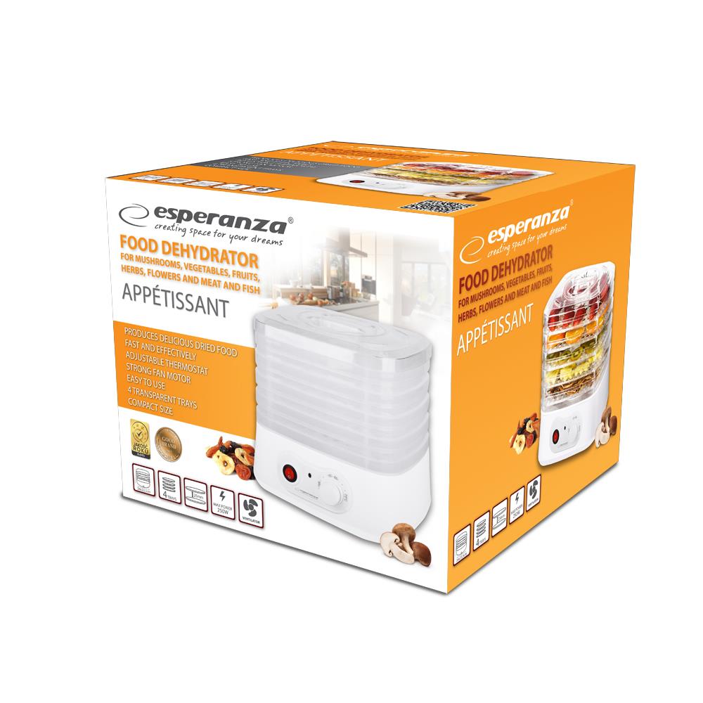 Esperanza Food Dehydrator For Mushrooms, Fruits, Vegetables, Herbs And Flowers Appétissant