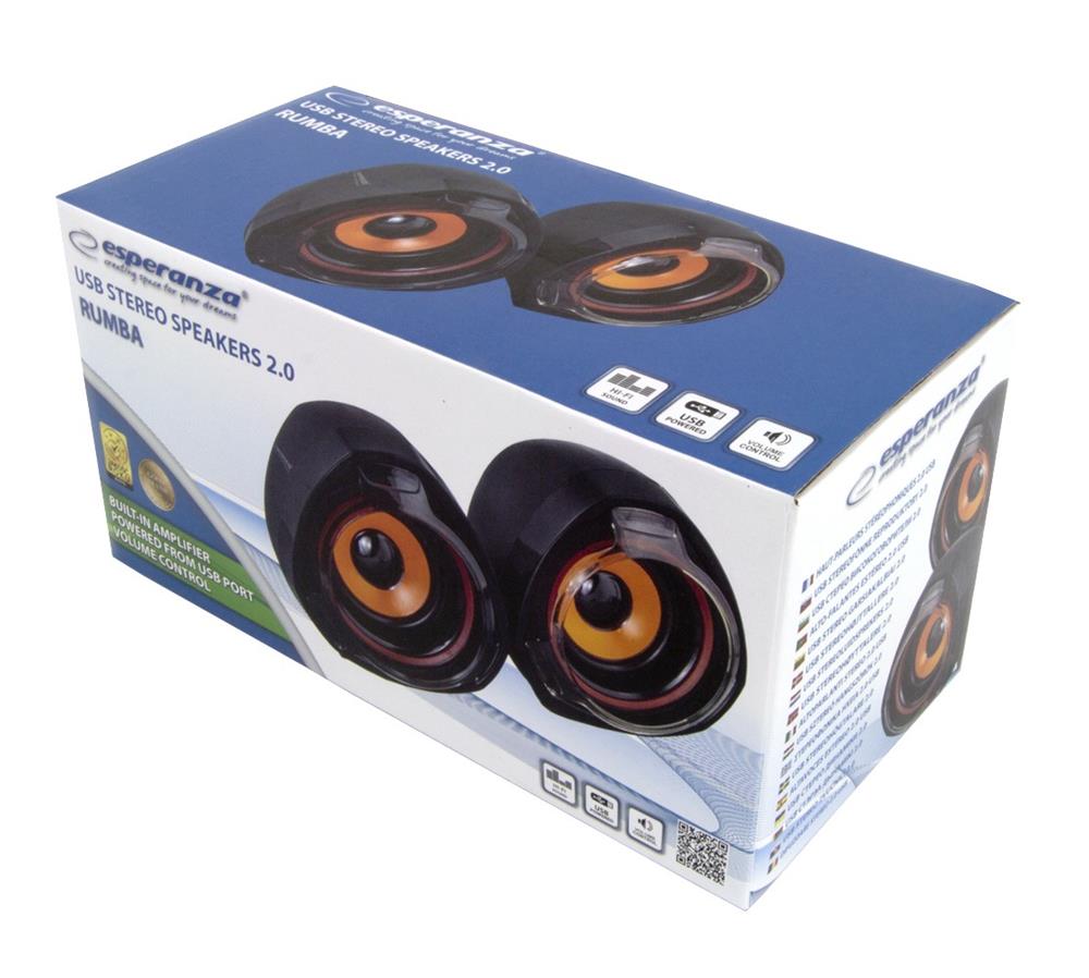 Esperanza Usb Stereo Speakers 2.0 Rumba