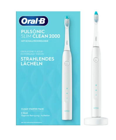 Braun Oral-B Oralb Toothbrush Pulsonic Slim Clean 2000 White (304425)