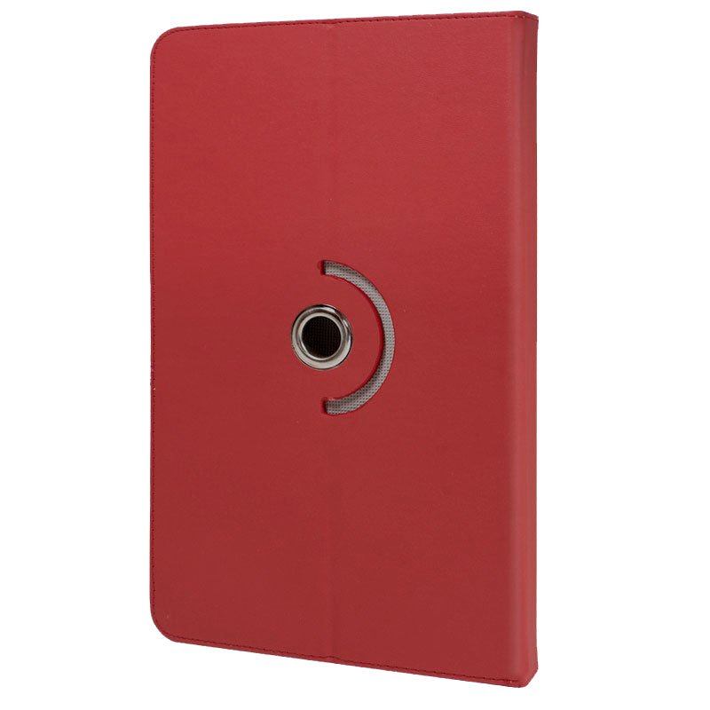 Capa Cool Ebook Tablet 9,7 - 10,5 Polegadas Rotativo Couro Vermelho