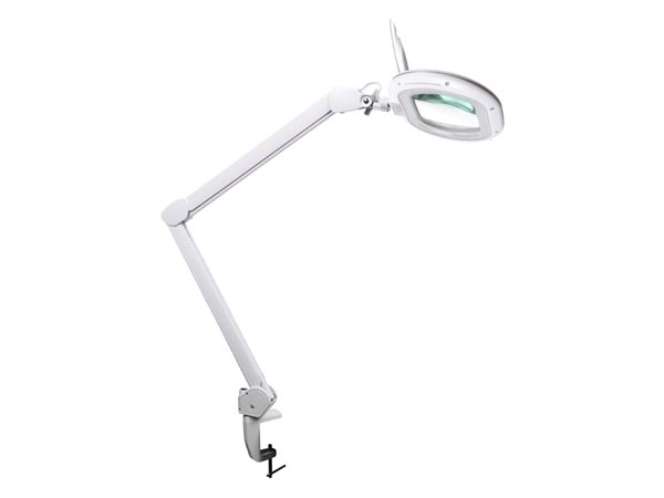 Lâmpada LED para Secretária com Lupa - Regulável - 5 Dioptrias - 60 Leds