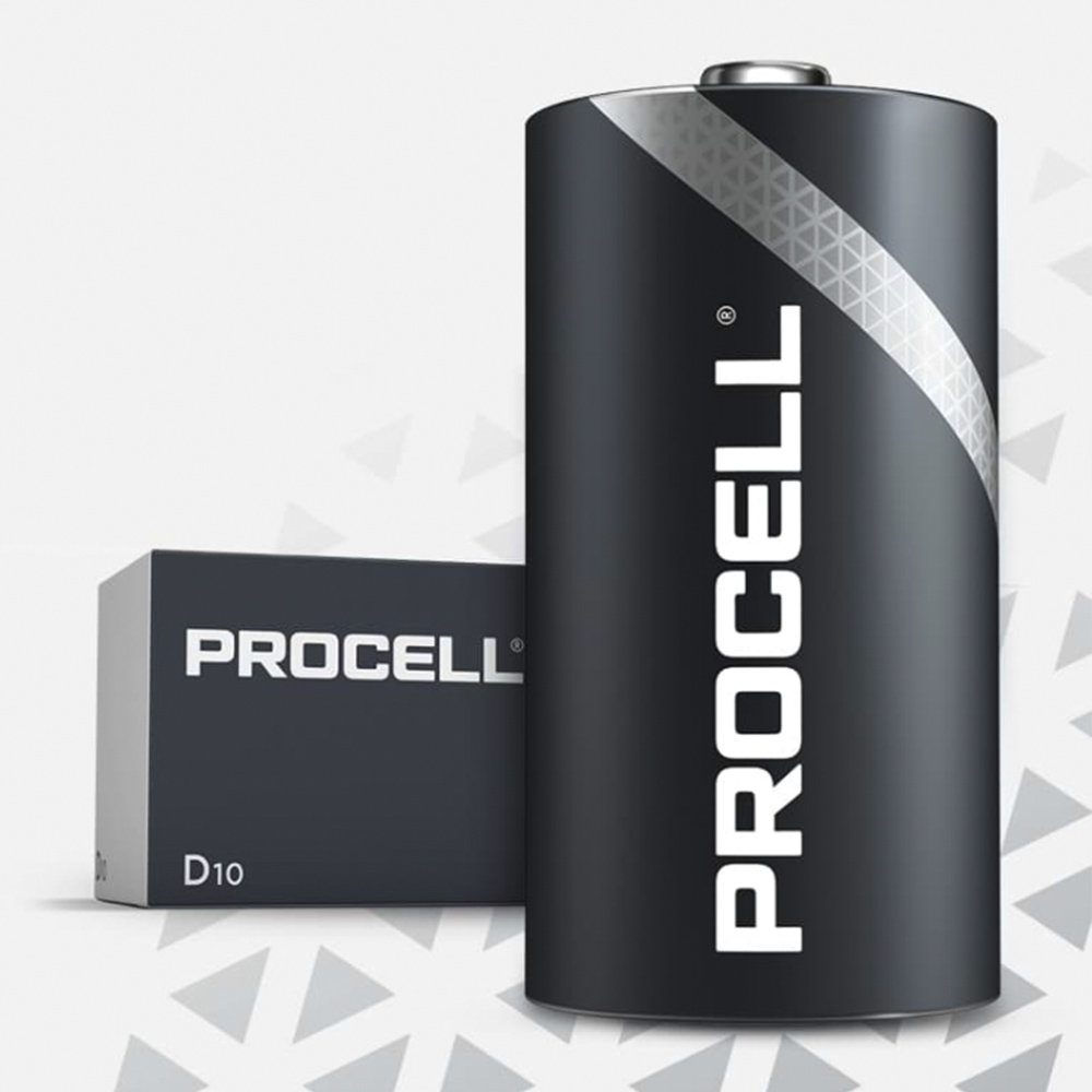 Pilha Alcalina Lr20 Duracell Procell 10 Unid