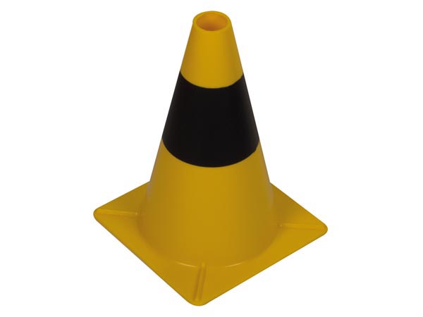 Cone Amarelo/Preto - 30 Cm