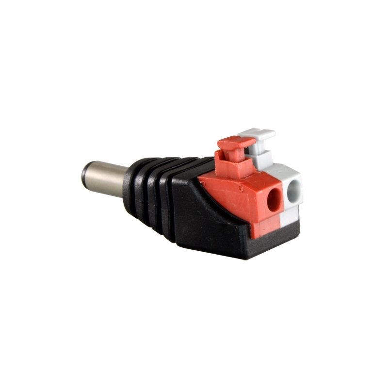 Safire - Conector Dc Macho de Fácil Conexão - Saída +/ de 2 Terminais - 38 Mm (Fo) - 13 Mm (An) - 5 