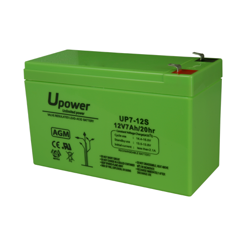 Upower - Bateria Recarregável - Tecnología Chumbo Ácido Agm - Tensão 12 V - Capacidade 7.0 Ah - 93.5