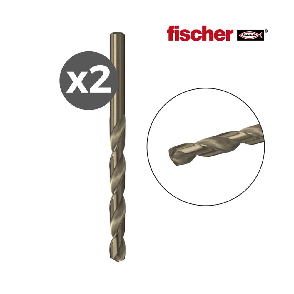 Pack 2 Brocas para Metal Hss-Co 4,0x43/75 / 2k 530498 Fischer