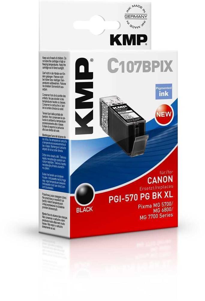 Kmp Patrone Canon Pgi570 Xl Black Pigm. 500s. C107bpix Kompatibel