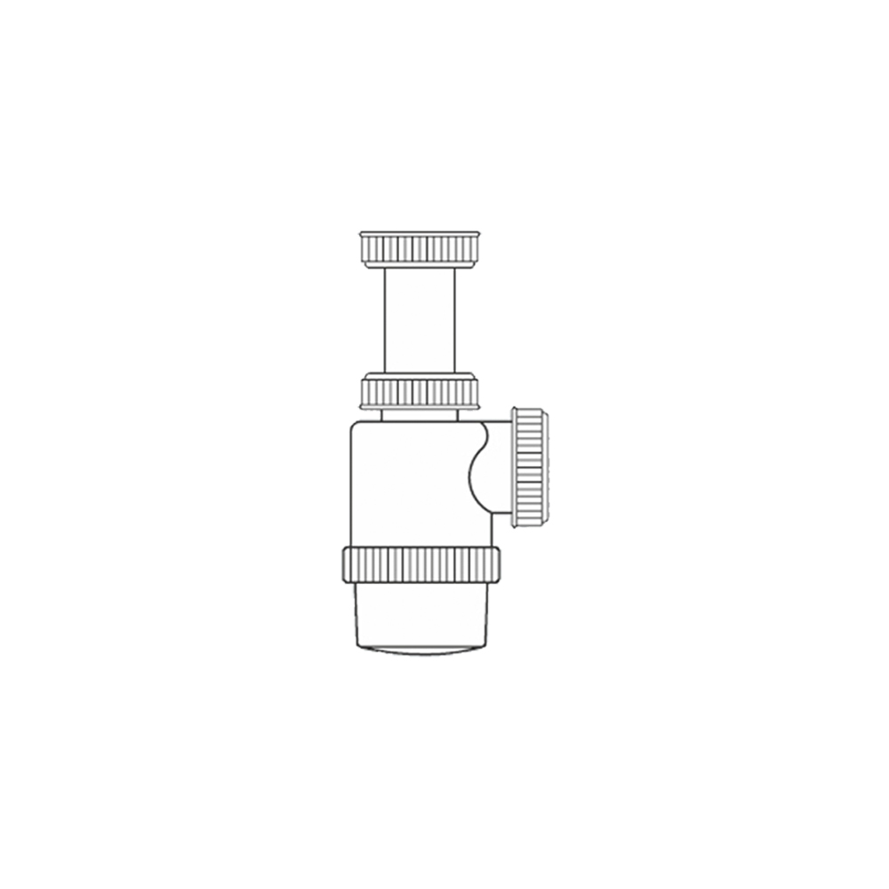 Sifão Garrafa Extensível  11/2 Plástico Pvc