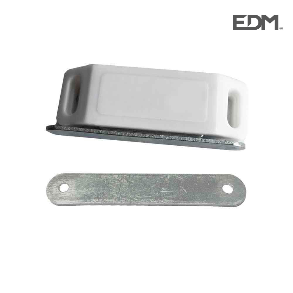 Bloqueador Magnetico para Porta Branco (2 Peças) 45x15mm