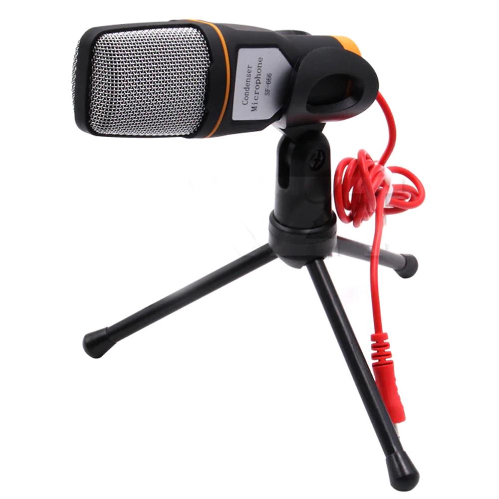 Microfone + Condensador Sf-666 Preto